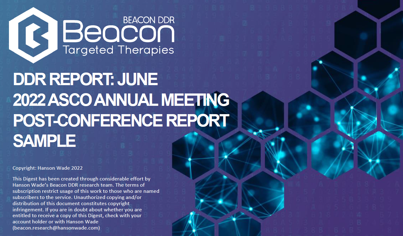 'DDR Report June 2022 ASCO Annual Meeting Post-Conference Report Sample