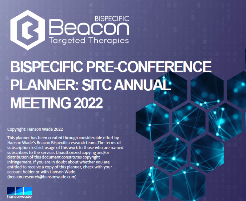Beacon Bispecific SITC 2022 Pre-Conference Planner