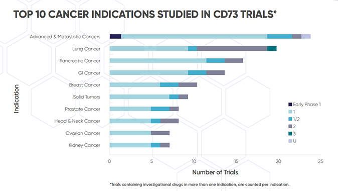 The CD73 Cancer Clinic Trial Landscape