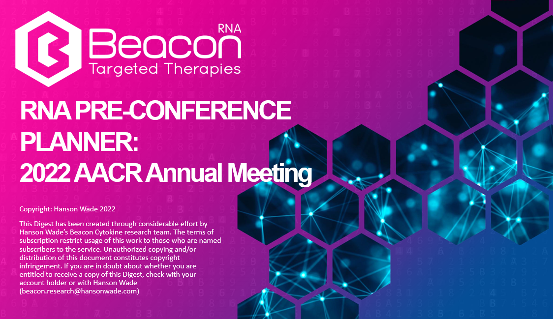 RNA AACR PreConference Planner 2022
