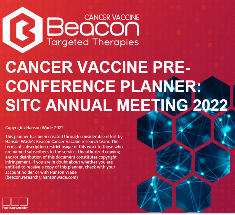 Cancer Vaccine SITC Preconference Planner 2022